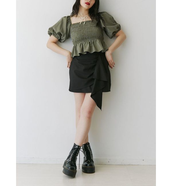 jouetie「アシメフリルミニスカート」|スカート|