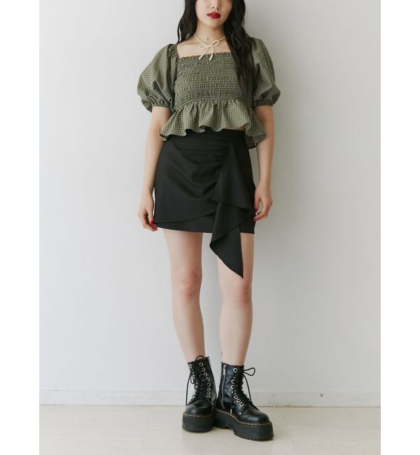 jouetie「アシメフリルミニスカート」|スカート|