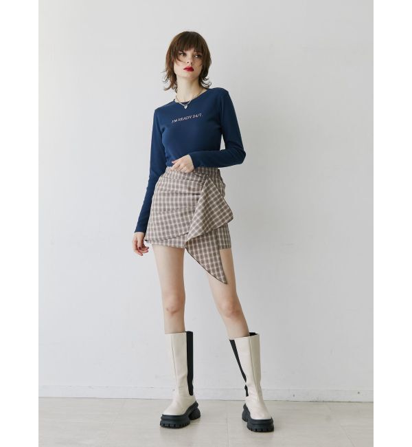 jouetie「アシメフリルミニスカート」|スカート|