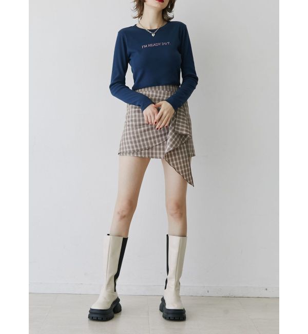 jouetie「アシメフリルミニスカート」|スカート|