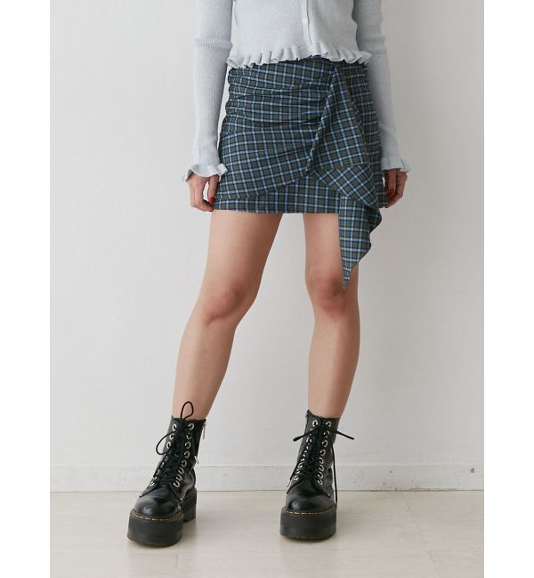 jouetie「アシメフリルミニスカート」|スカート|グリーン