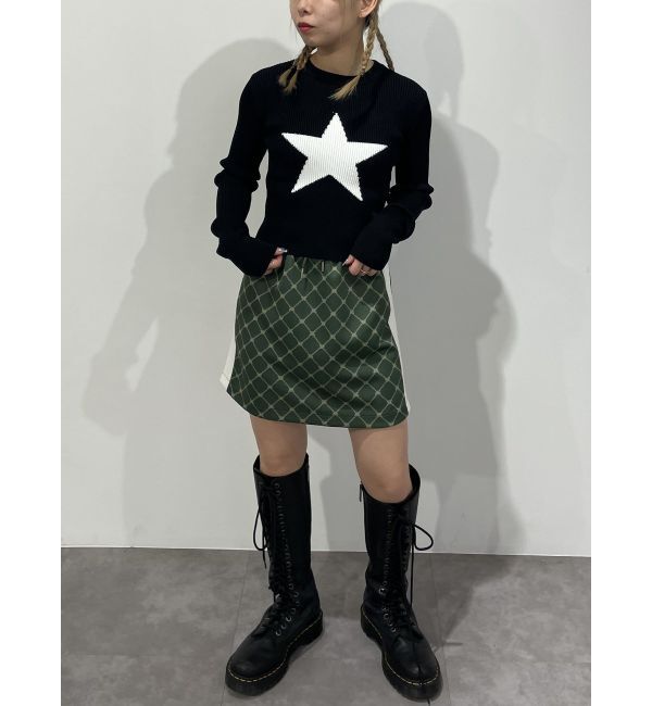 jouetie「モノグラムミニスカート【セットアップ対応】」|スカート|