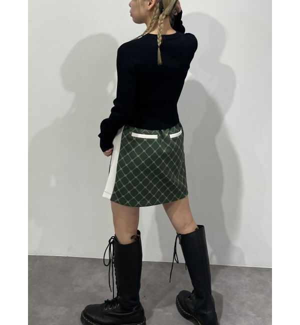 jouetie「モノグラムミニスカート【セットアップ対応】」|スカート|