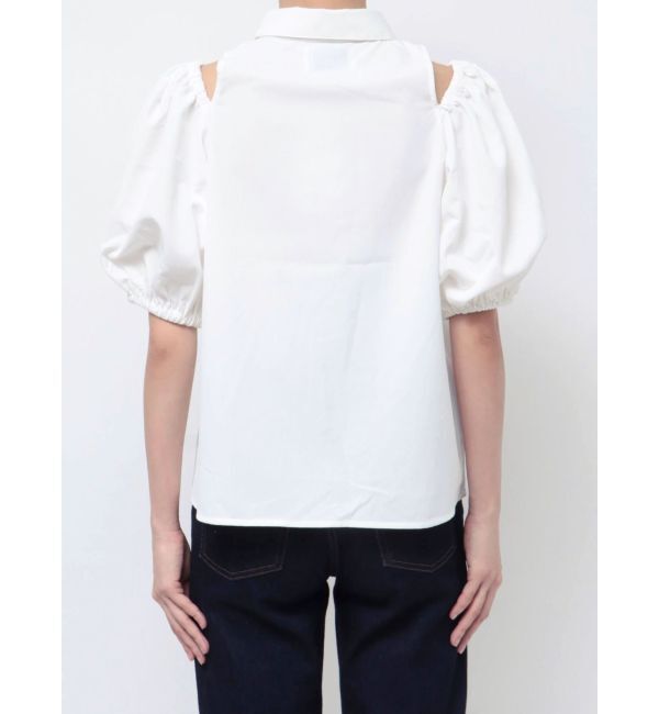 jouetie「カットアウトバルーンスリーブシャツ」|シャツ・ブラウス|