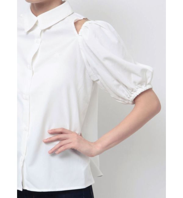 jouetie「カットアウトバルーンスリーブシャツ」|シャツ・ブラウス|