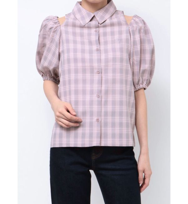 jouetie「カットアウトバルーンスリーブシャツ」|シャツ・ブラウス|