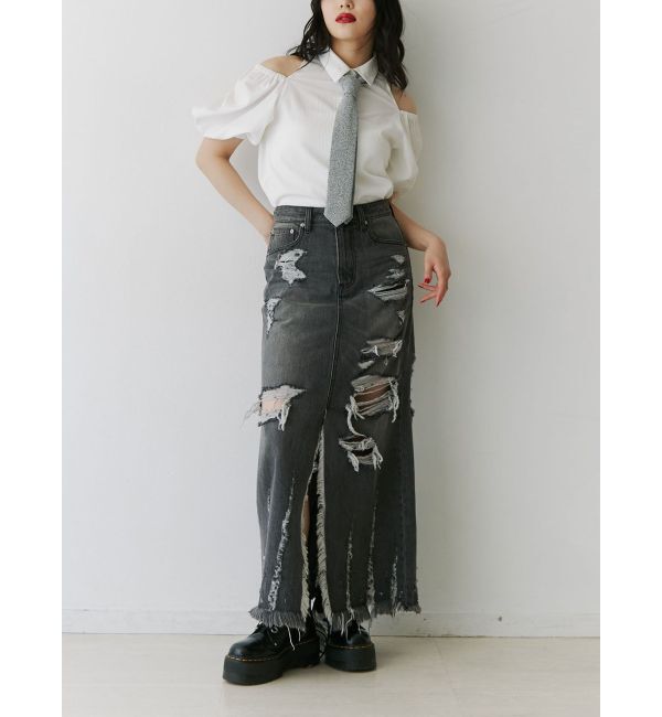 jouetie「カットアウトバルーンスリーブシャツ」|シャツ・ブラウス|