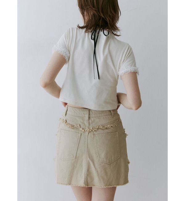 jouetie「メタルロゴレースフィットTシャツ」|Tシャツ・カットソー|