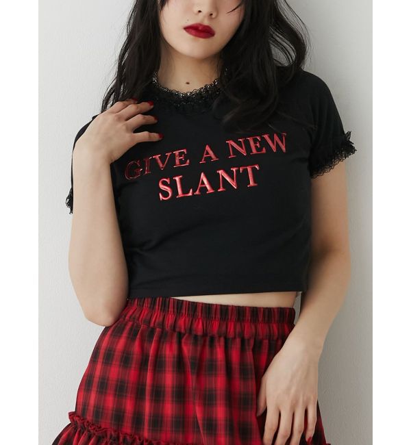 jouetie「メタルロゴレースフィットTシャツ」|Tシャツ・カットソー|