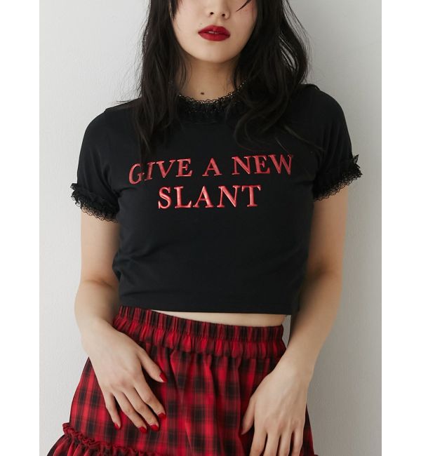 jouetie「メタルロゴレースフィットTシャツ」|Tシャツ・カットソー|