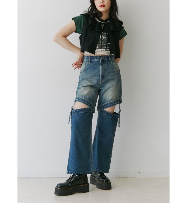 jouetie「エアリーフリルノースリブラウス【セットアップ対応】」|シャツ・ブラウス|