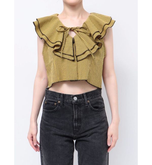 jouetie「エアリーフリルノースリブラウス【セットアップ対応】」|シャツ・ブラウス|