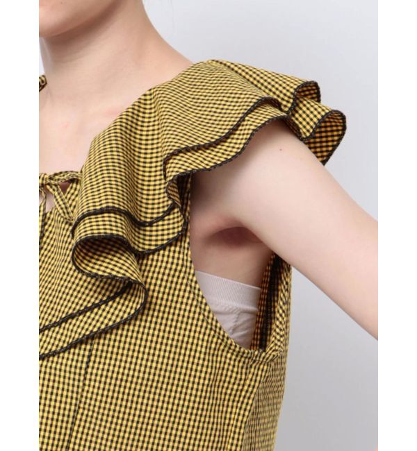 jouetie「エアリーフリルノースリブラウス【セットアップ対応】」|シャツ・ブラウス|