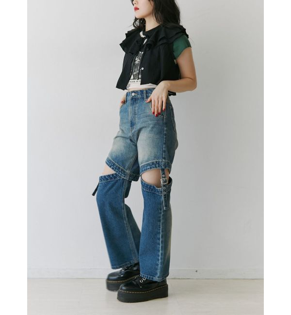 jouetie「エアリーフリルノースリブラウス【セットアップ対応】」|シャツ・ブラウス|