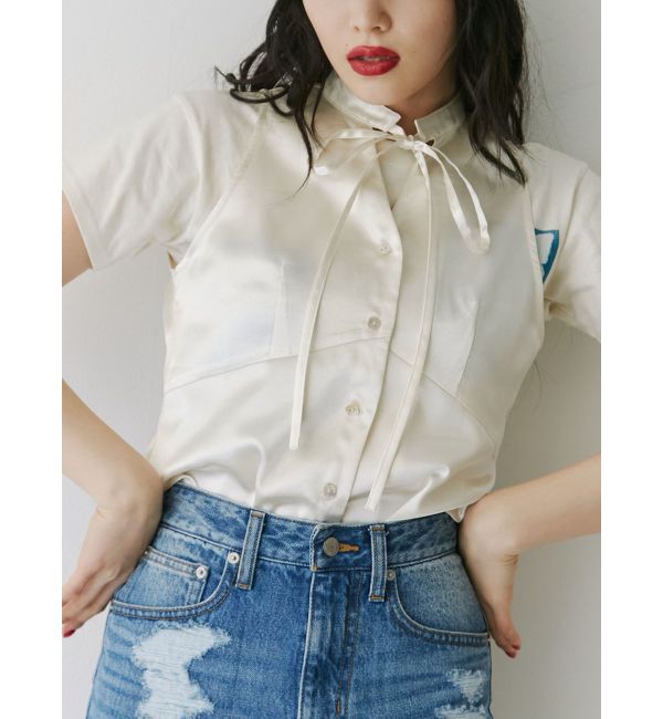 jouetie「フロントリボンアメスリブラウス」|シャツ・ブラウス|