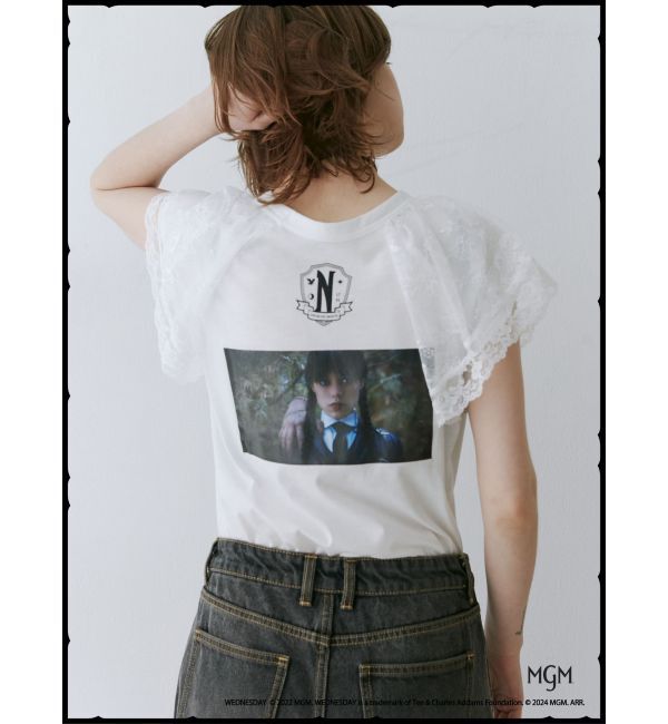 jouetie「レースドッキングラグランTシャツ【コラボ】」|Tシャツ・カットソー|