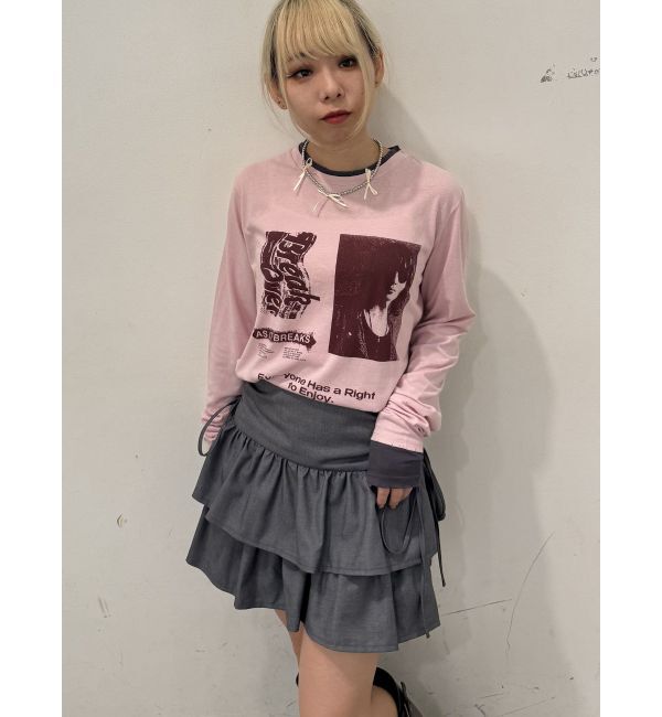 jouetie「リボンティアードミニスカパン【セットアップ対応】」|スカート|