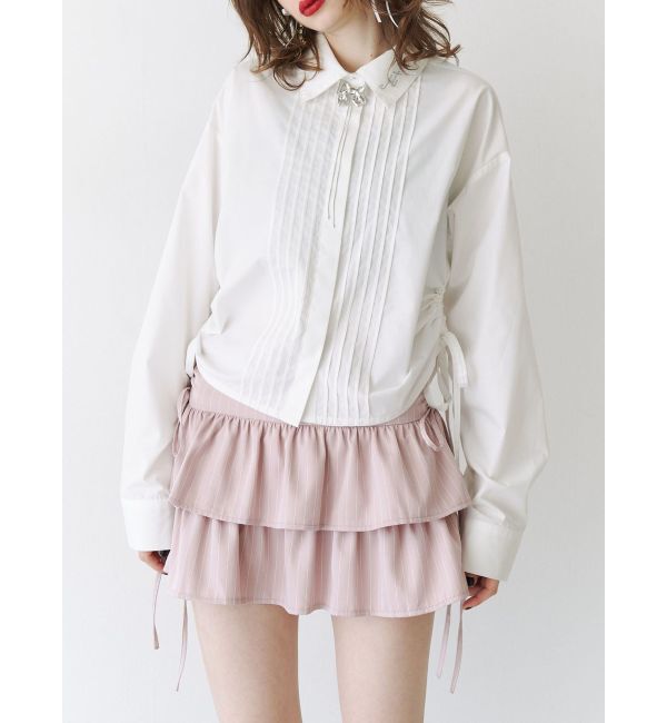 jouetie「リボンティアードミニスカパン【セットアップ対応】」|スカート|