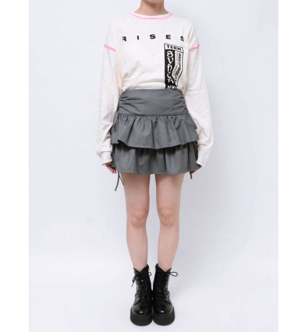 jouetie「リボンティアードミニスカパン【セットアップ対応】」|スカート|