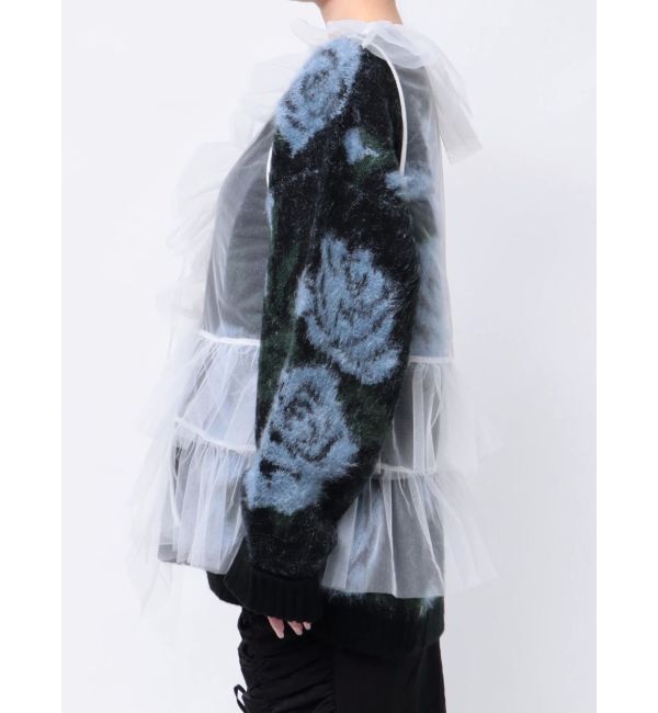 jouetie「チュールドレープフリルベスト」|シャツ・ブラウス|