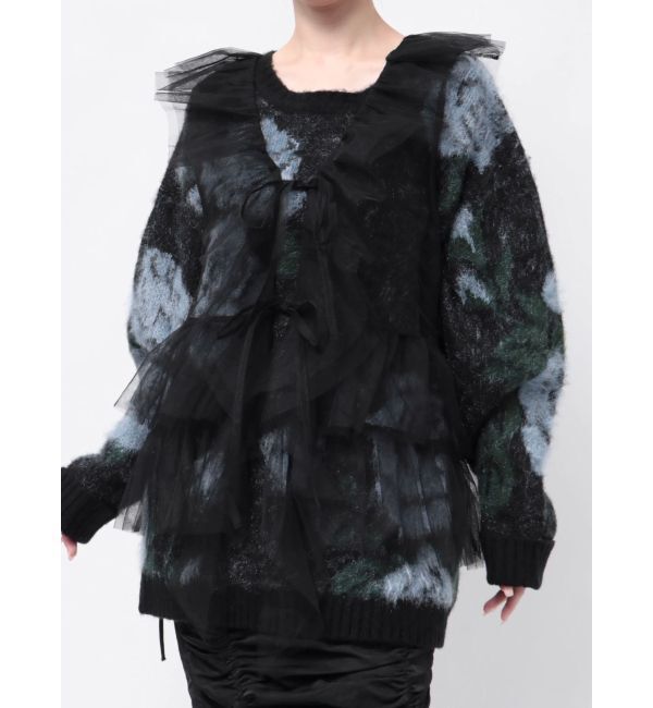 jouetie「チュールドレープフリルベスト」|シャツ・ブラウス|