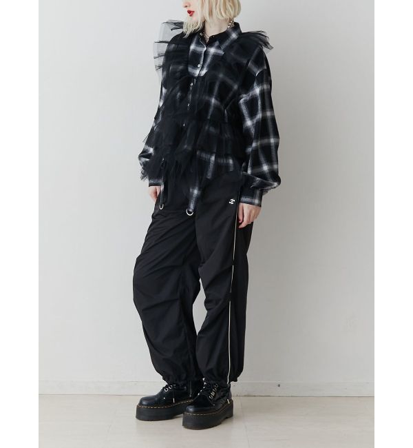 jouetie「チュールドレープフリルベスト」|シャツ・ブラウス|