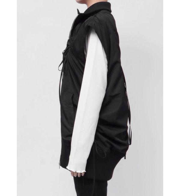 jouetie「ギャザーリボンMA-1ベスト」|ダウンベスト・ベスト|