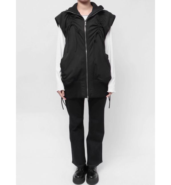 jouetie「ギャザーリボンMA-1ベスト」|ダウンベスト・ベスト|