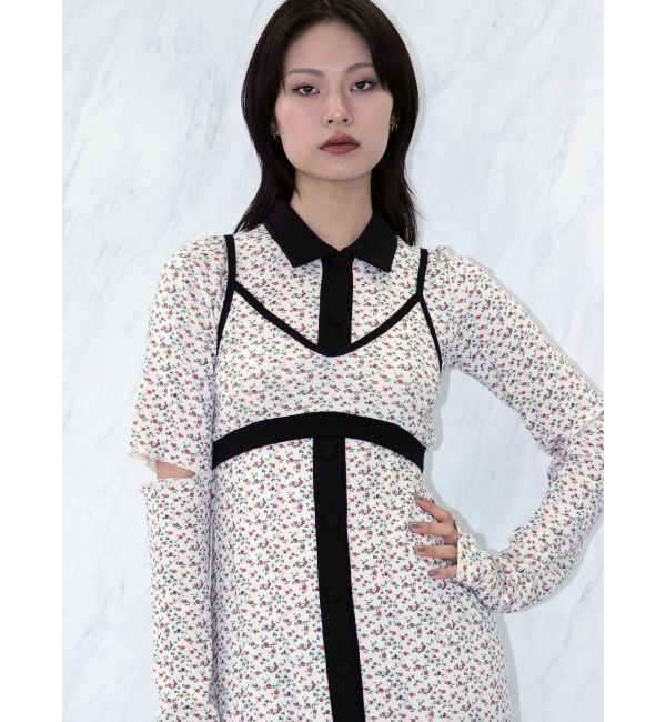 jouetie「【MILLER】バイカラーロングワンピース」|ワンピース|