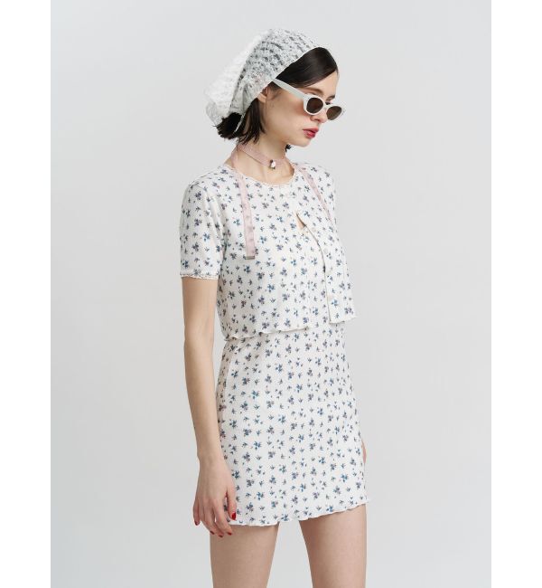 jouetie「ランジェリーフラワーキャミワンピース【セット対応】」|ワンピース|