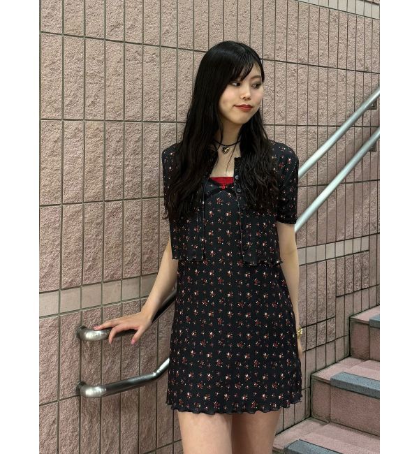 jouetie「ランジェリーフラワーキャミワンピース【セット対応】」|ワンピース|