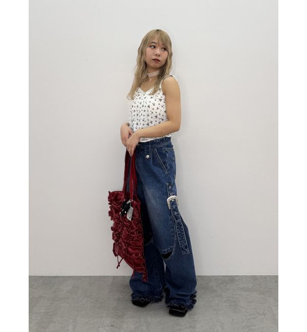 jouetie「ランジェリーフラワーキャミワンピース【セット対応】」|ワンピース|