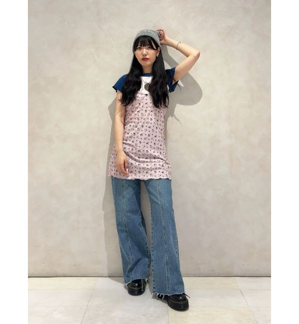 jouetie「ランジェリーフラワーキャミワンピース【セット対応】」|ワンピース|