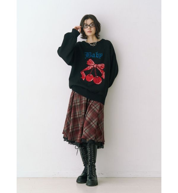 jouetie「パターンベルトフレアスカート【セットアップ対応】」|スカート|