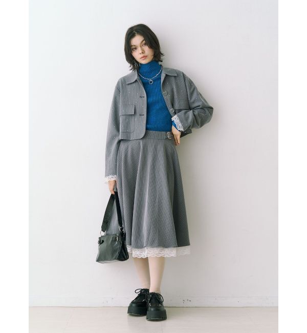 jouetie「パターンベルトフレアスカート【セットアップ対応】」|スカート|