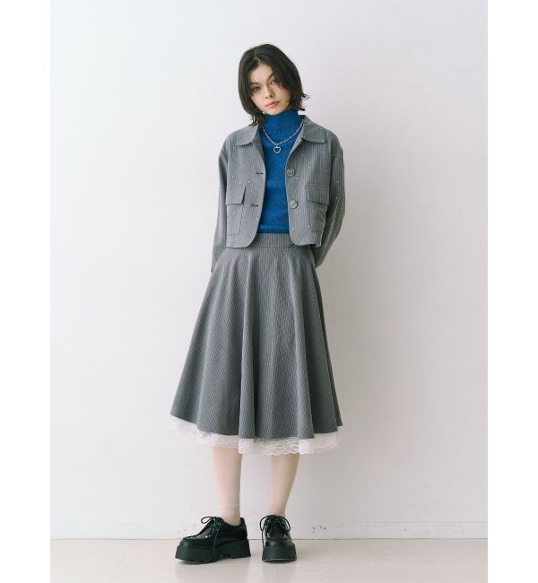 jouetie「パターンベルトフレアスカート【セットアップ対応】」|スカート|