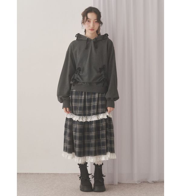 merry jenny「タックフリルミディスカート」|スカート|