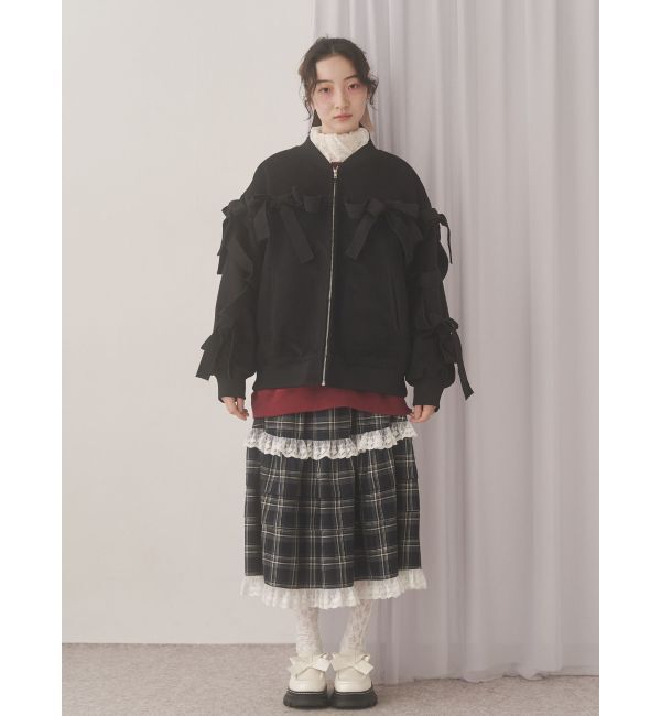 merry jenny「タックフリルミディスカート」|スカート|