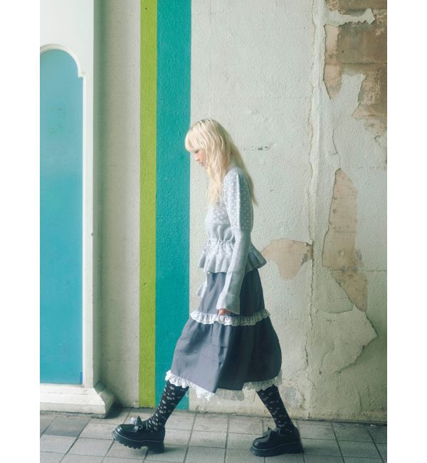 merry jenny「タックフリルミディスカート」|スカート|