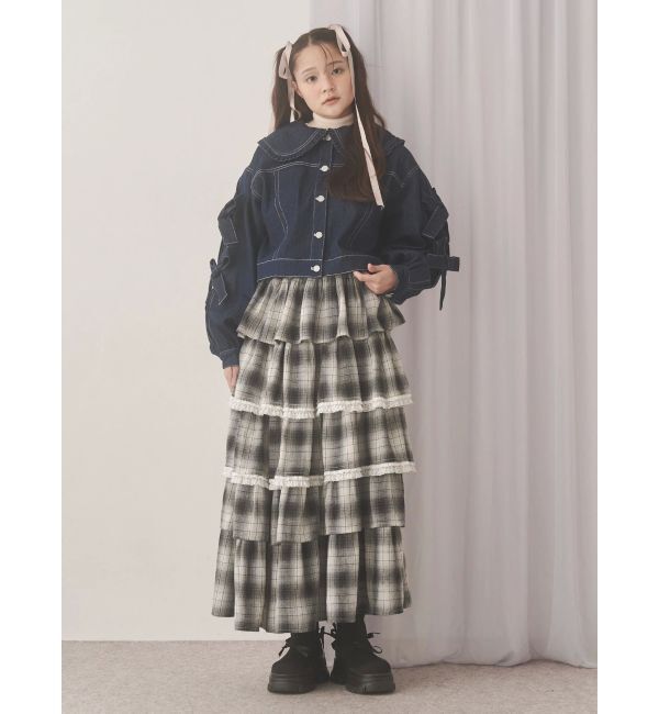 merry jenny「Bigリボンデニムジャケット」|デニムジャケット|