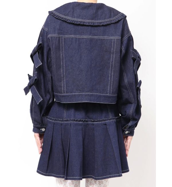 merry jenny「Bigリボンデニムジャケット」|デニムジャケット|