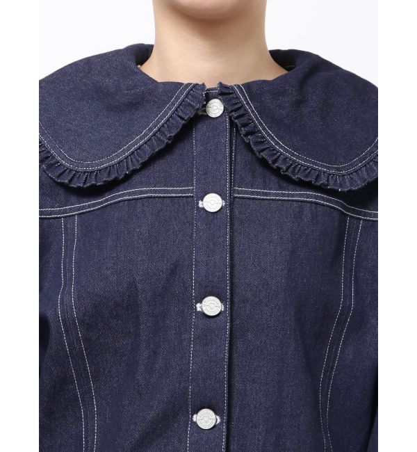 merry jenny「Bigリボンデニムジャケット」|デニムジャケット|