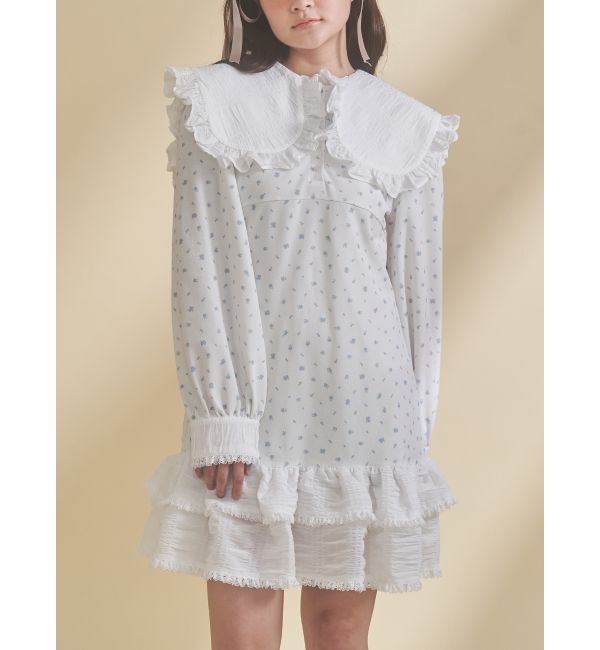 merry jenny「ポロミニワンピース」|ワンピース|ブルー