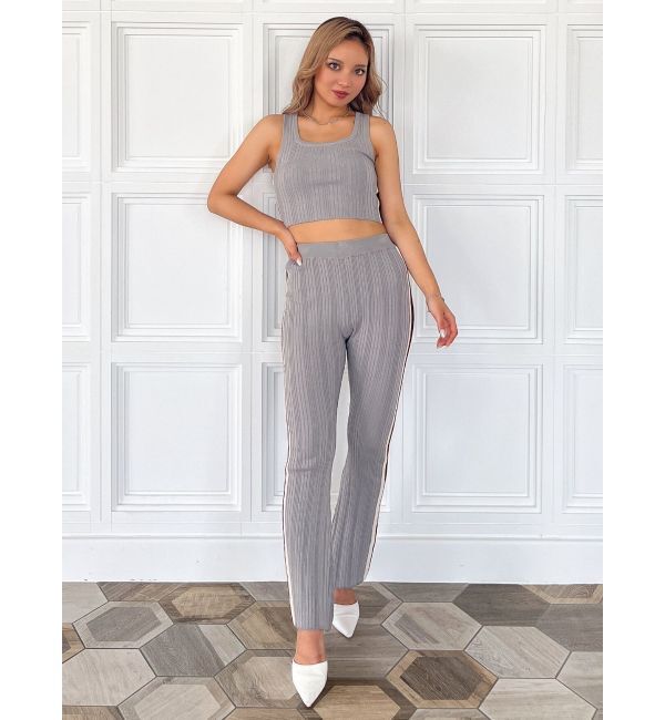 GYDA「サイドラインフレアニットパンツ【SETUP着用可】」|その他|