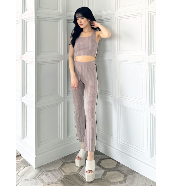 GYDA「サイドラインフレアニットパンツ【SETUP着用可】」|その他|