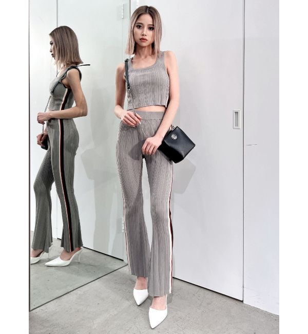 GYDA「サイドラインフレアニットパンツ【SETUP着用可】」|その他|