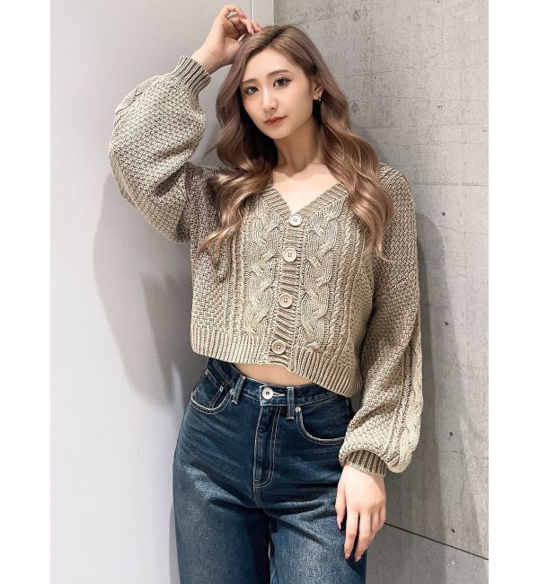 GYDA「2WAYブリーチBACKボタンニットトップス」|ニット・セーター|