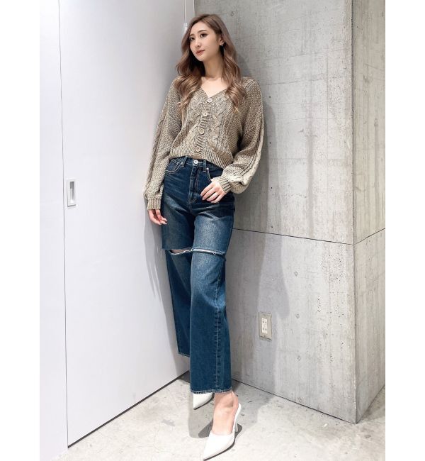 GYDA「2WAYブリーチBACKボタンニットトップス」|ニット・セーター|