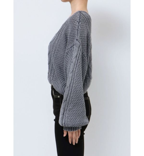 GYDA「2WAYブリーチBACKボタンニットトップス」|ニット・セーター|