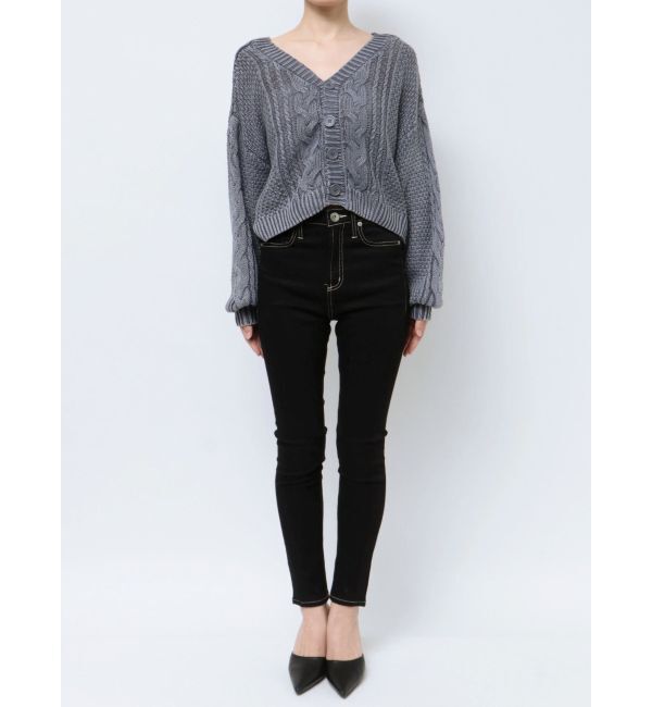 GYDA「2WAYブリーチBACKボタンニットトップス」|ニット・セーター|